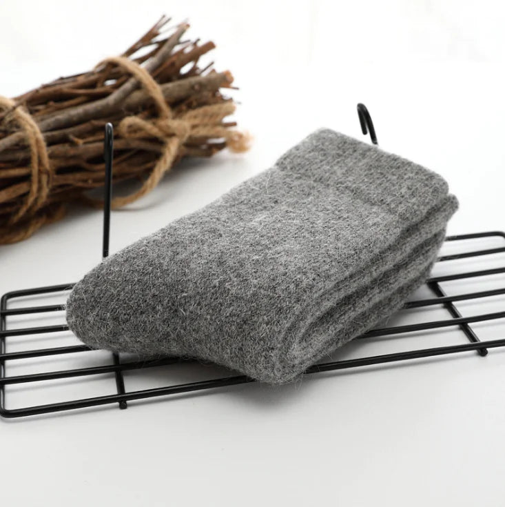 Luxury Wool Socks – Rabbit Hair Fleece & Cashmere Blend for Supreme Comfort