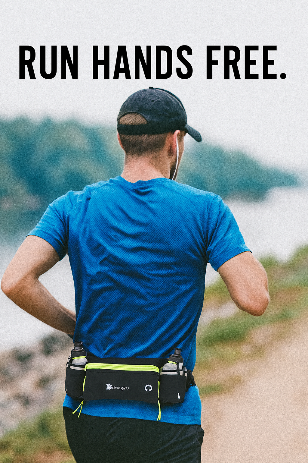 Waterproof Running Belt - Waist Bag with Bottles