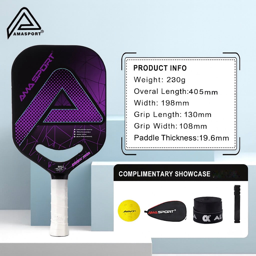 AMA SPORT Future 003 Pickleball Paddle - USAPA Approved Carbon Fiber Paddle