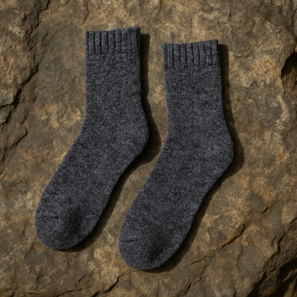 Luxury Men’s Cotton Crew Socks – Classic Fit, Reinforced Heel & Toe
