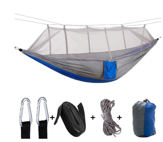 Mosquito Net Hammock -Straps & rope included! Lightweight Outdoor Hammock