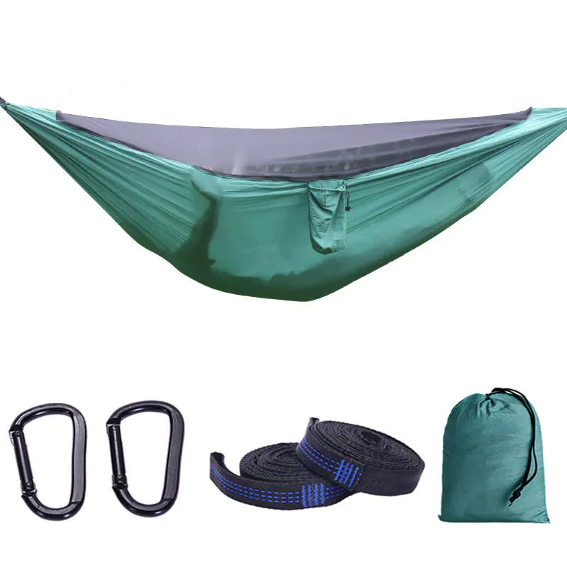 Pro Series Camping Hammock with Detachable Bug Net – Lightweight, Durable & Adventure-Ready