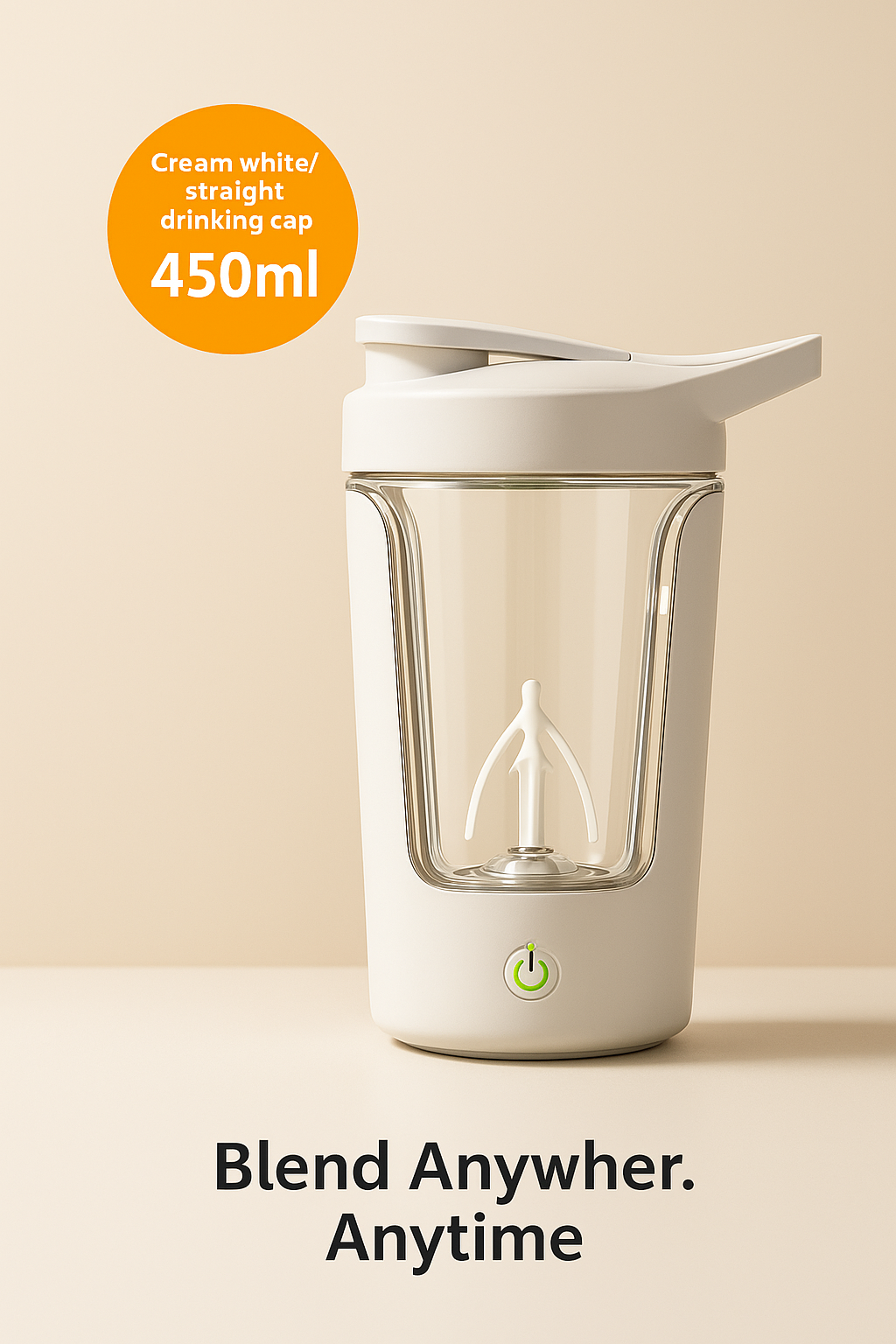 Rechargeable Electric Protein Shaker Bottle – Portable Self-Stirring Mixer Cup for Shakes & Supplements