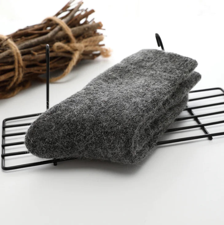 Luxury Wool Socks – Rabbit Hair Fleece & Cashmere Blend for Supreme Comfort