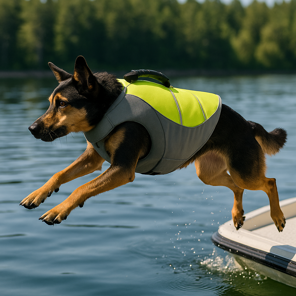 Dog Life Jacket – Reflective, Quick-Dry & Rescue-Ready (All Sizes)