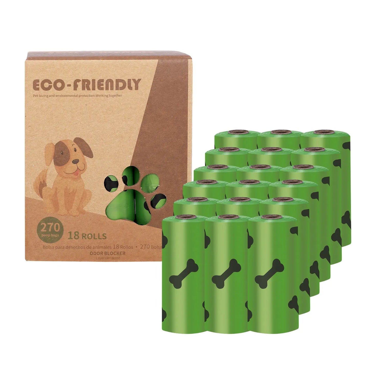 Bio-degradable Pet Waste Bags with Dispenser