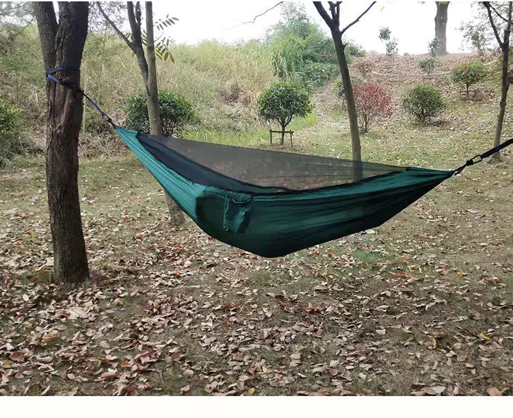 Pro Series Camping Hammock with Detachable Bug Net – Lightweight, Durable & Adventure-Ready