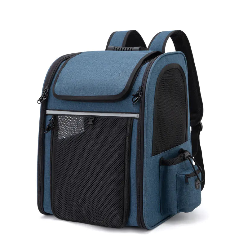 Expandable Pet Travel Backpack Carrier – Breathable, Portable & Comfortable for Cats and Dogs