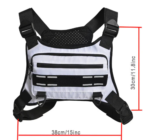 Chest Pack Outdoor Sports Backpack – Running, Hiking, Cycling, Boating & Travel