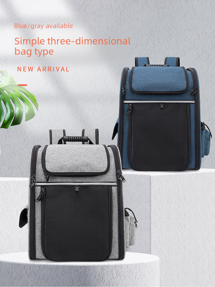 Expandable Pet Travel Backpack Carrier – Breathable, Portable & Comfortable for Cats and Dogs