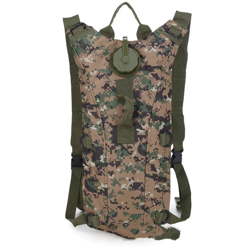3L Tactical Hydration Pack With Bag and Drinking Hose — Water Backpack for Hiking, Running MTB, and Bicycling