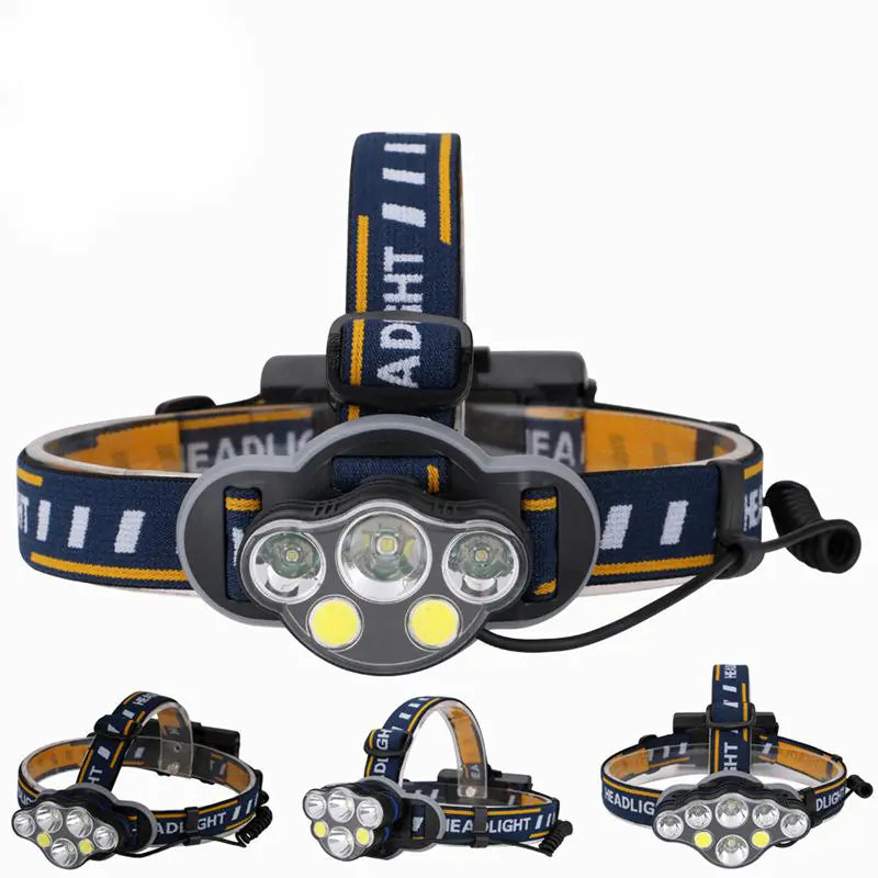 (Headlight) - USB Rechargeable High-Intensity Headlamp