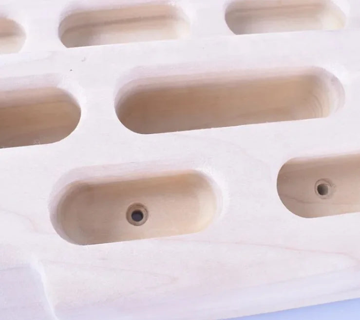 Hand Carved Wooden Climbing Board - At Home RockClimbing