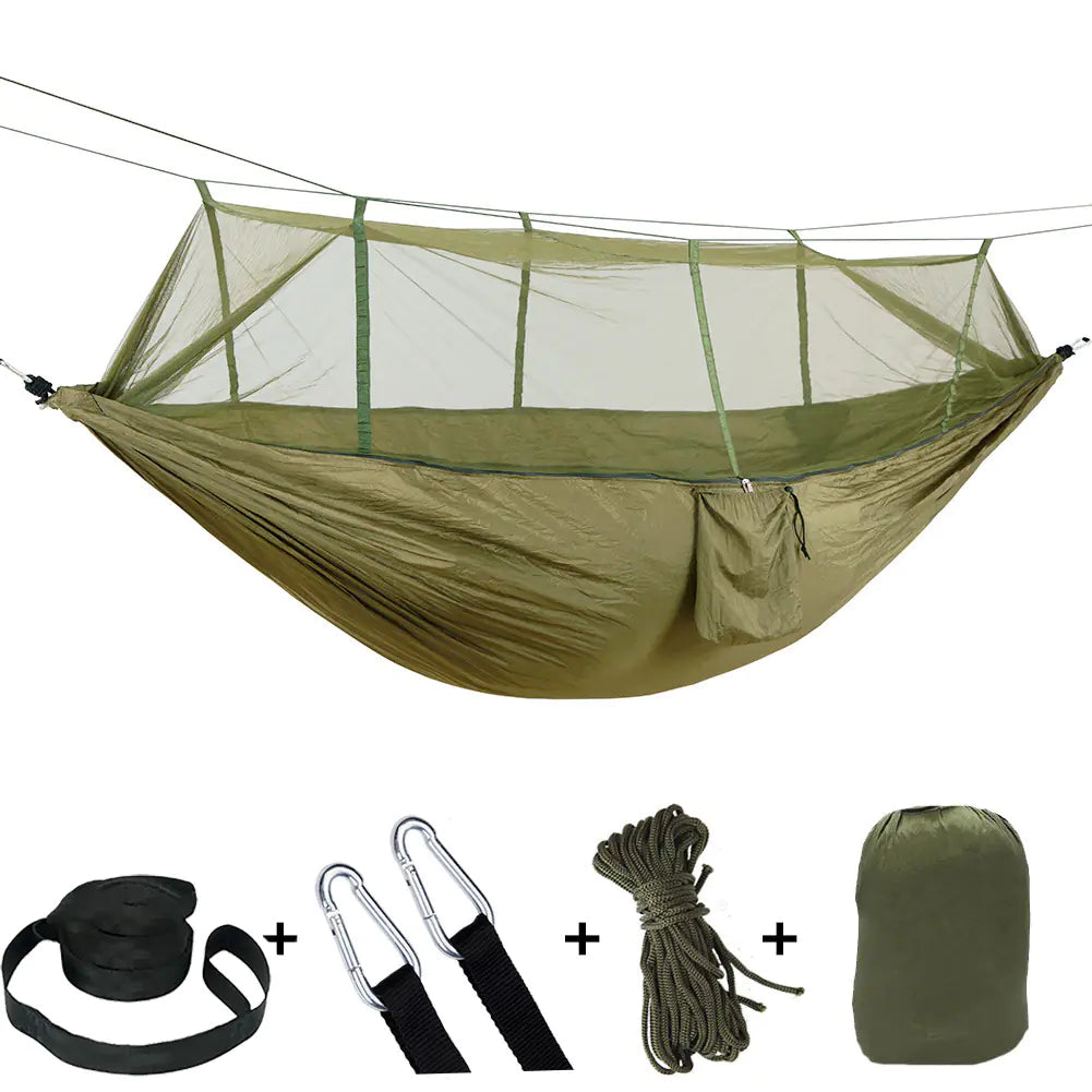 Mosquito Net Hammock -Straps & rope included! Lightweight Outdoor Hammock