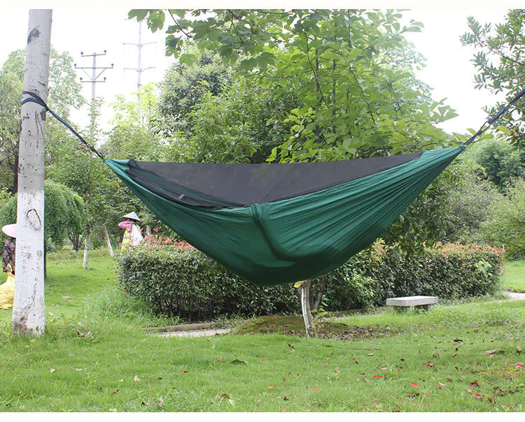 Pro Series Camping Hammock with Detachable Bug Net – Lightweight, Durable & Adventure-Ready