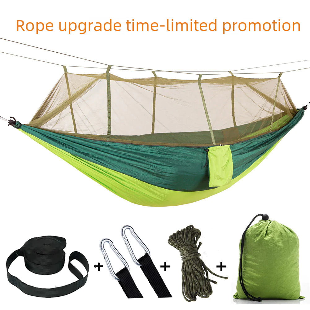 Mosquito Net Hammock -Straps & rope included! Lightweight Outdoor Hammock