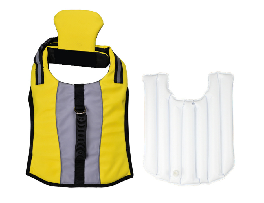 Reflective Dog Life Jacket with Safety Handle – Adjustable Pet Swim Vest with Head Support for Swimming & Boating