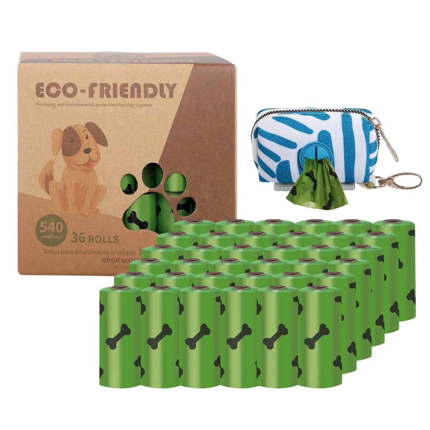 Bio-degradable Pet Waste Bags with Dispenser