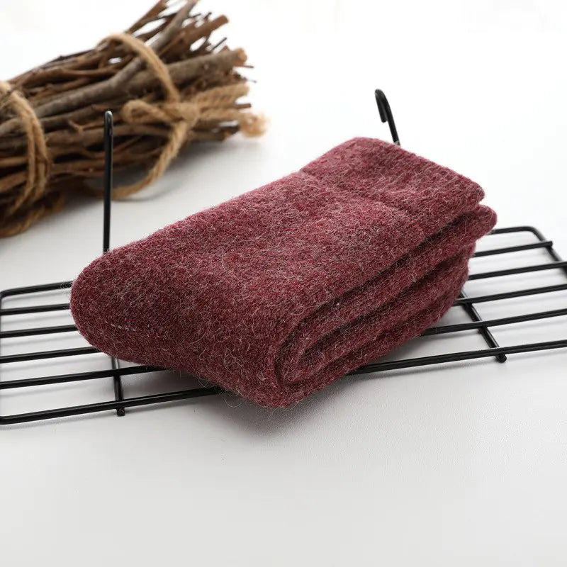 Luxury Wool Socks – Rabbit Hair Fleece & Cashmere Blend for Supreme Comfort