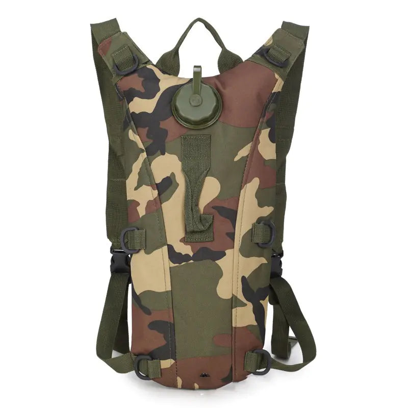 3L Tactical Hydration Pack With Bag and Drinking Hose — Water Backpack for Hiking, Running MTB, and Bicycling