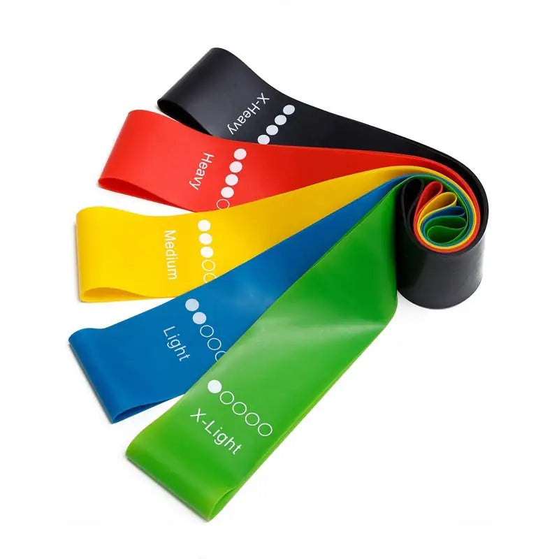 Resistance Bands - Pilates Sport Training Elastic Bands - 0.35mm-1.1mm Indoor Outdoor Fitness