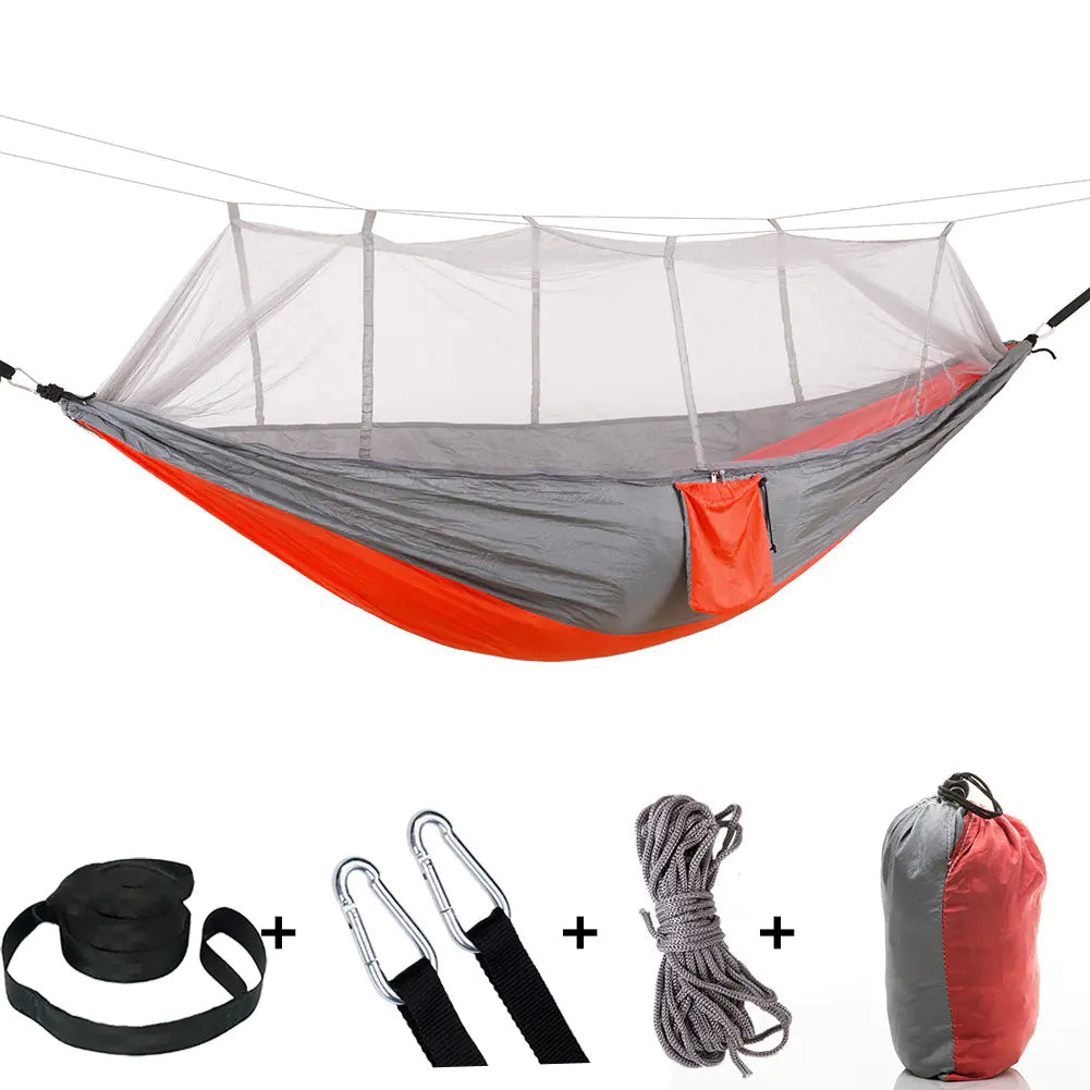 Mosquito Net Hammock -Straps & rope included! Lightweight Outdoor Hammock