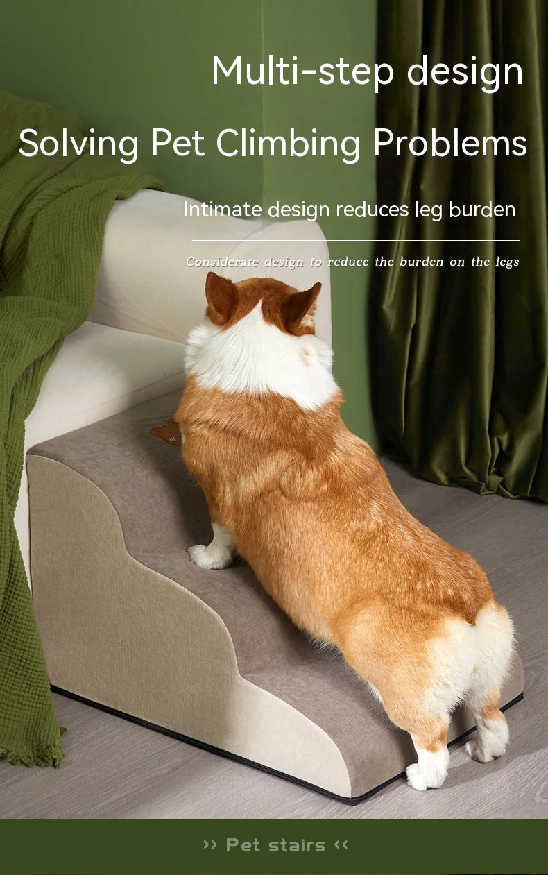 Pet stairs - Non-Slip Steps for Dogs & Cats - Pet Ladder