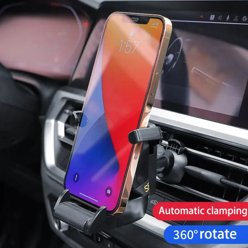 Car Phone Holder - 360° Rotatable Air Vent Clip