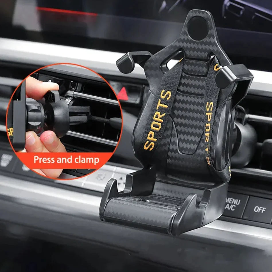 Car Phone Holder - 360° Rotatable Air Vent Clip