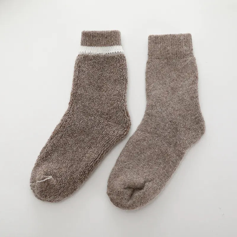 Luxury Wool Socks – Rabbit Hair Fleece & Cashmere Blend for Supreme Comfort