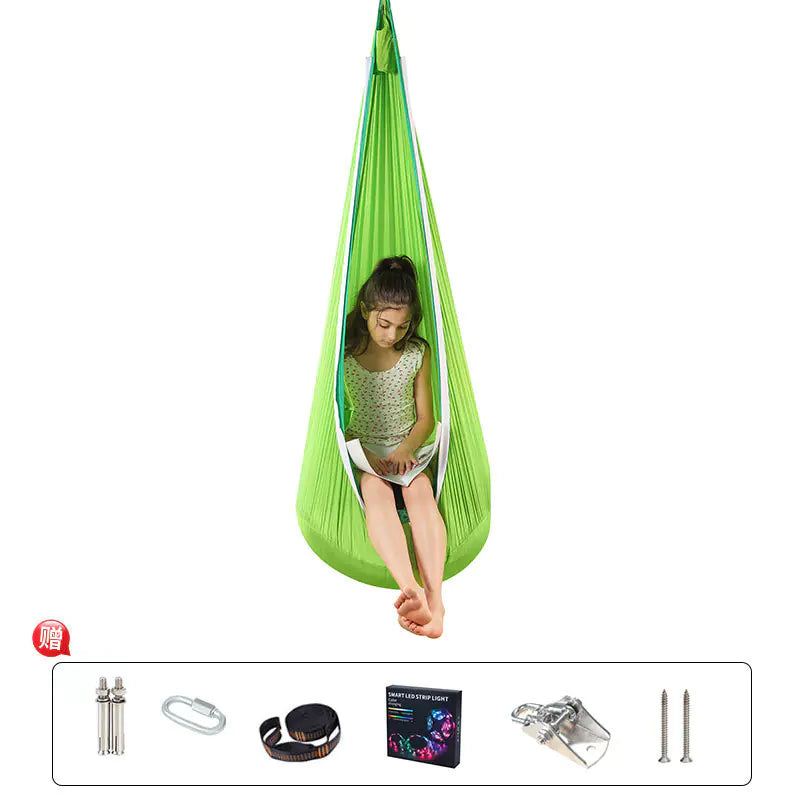 Hammock Chair Swing – Durable Hanging Chair with Cushions for Indoor & Outdoor Relaxation