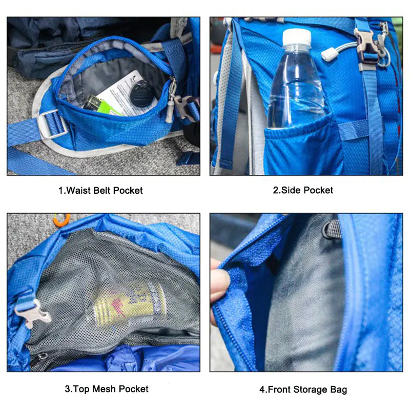 40L Waterproof Hiking Backpack – Rugged Camping & Travel Pack