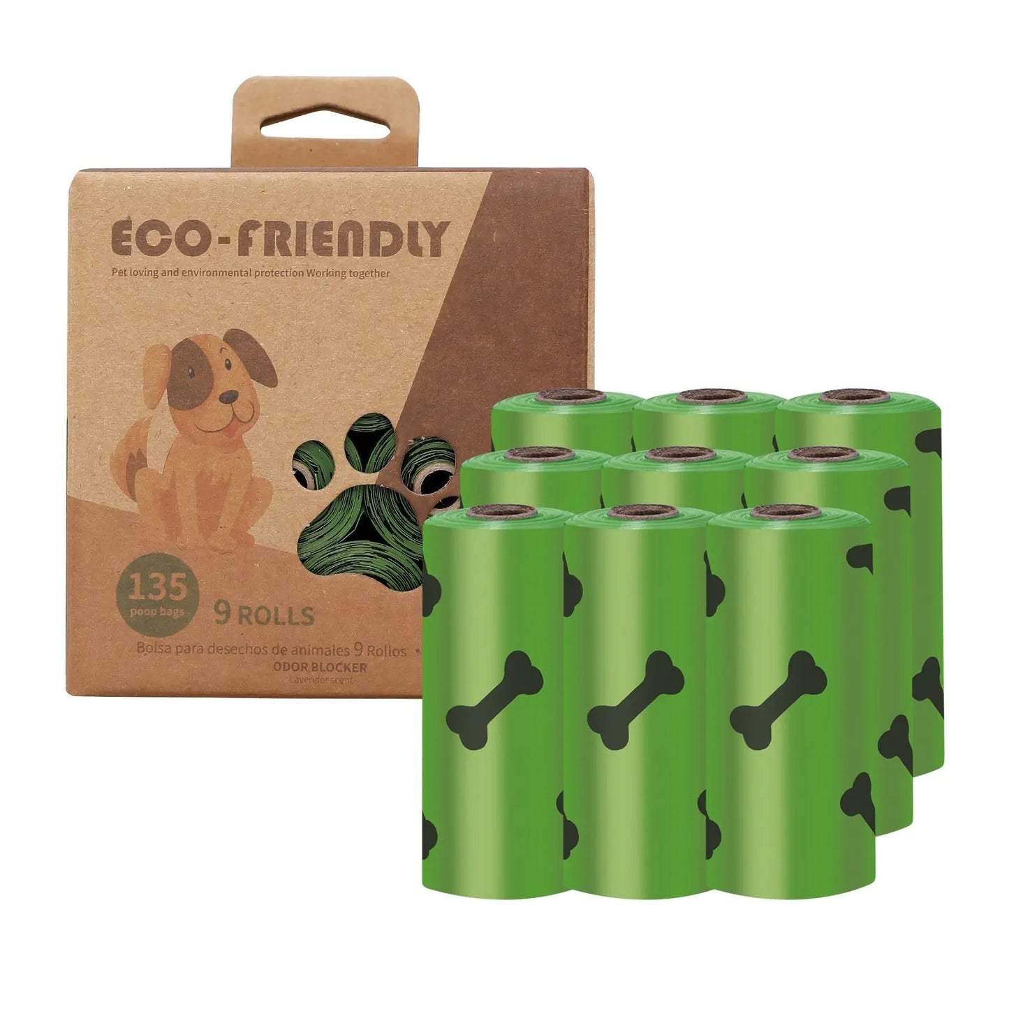 Bio-degradable Pet Waste Bags with Dispenser