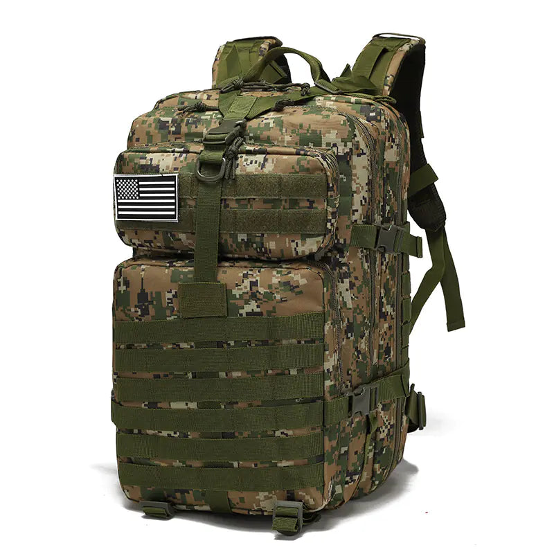 Tactical Assault Backpack – Military Grade 40L Rucksack Hydration Bladder Compartment