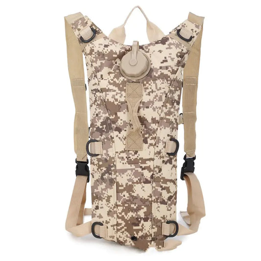 3L Tactical Hydration Pack With Bag and Drinking Hose — Water Backpack for Hiking, Running MTB, and Bicycling