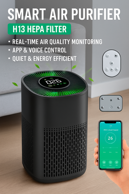 EcoHEPA Smart Air Purifier — HEPA Filtration with App & Voice Control