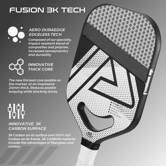 AMA SPORT Future 003 Pickleball Paddle - USAPA Approved Carbon Fiber Paddle