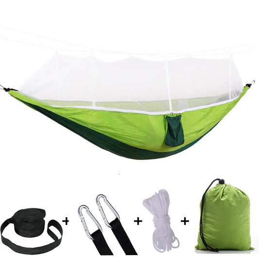 Mosquito Net Hammock -Straps & rope included! Lightweight Outdoor Hammock