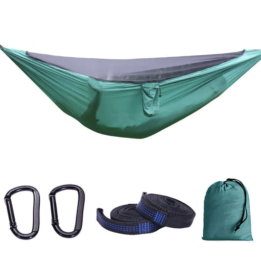 Pro Series Camping Hammock with Detachable Bug Net – Lightweight, Durable & Adventure-Ready