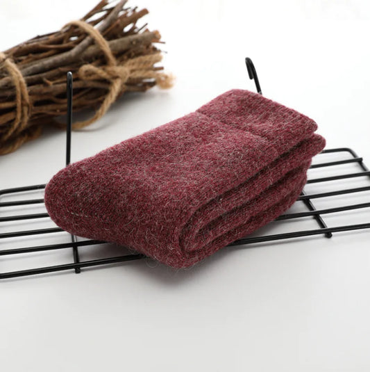 Luxury Wool Socks – Rabbit Hair Fleece & Cashmere Blend for Supreme Comfort