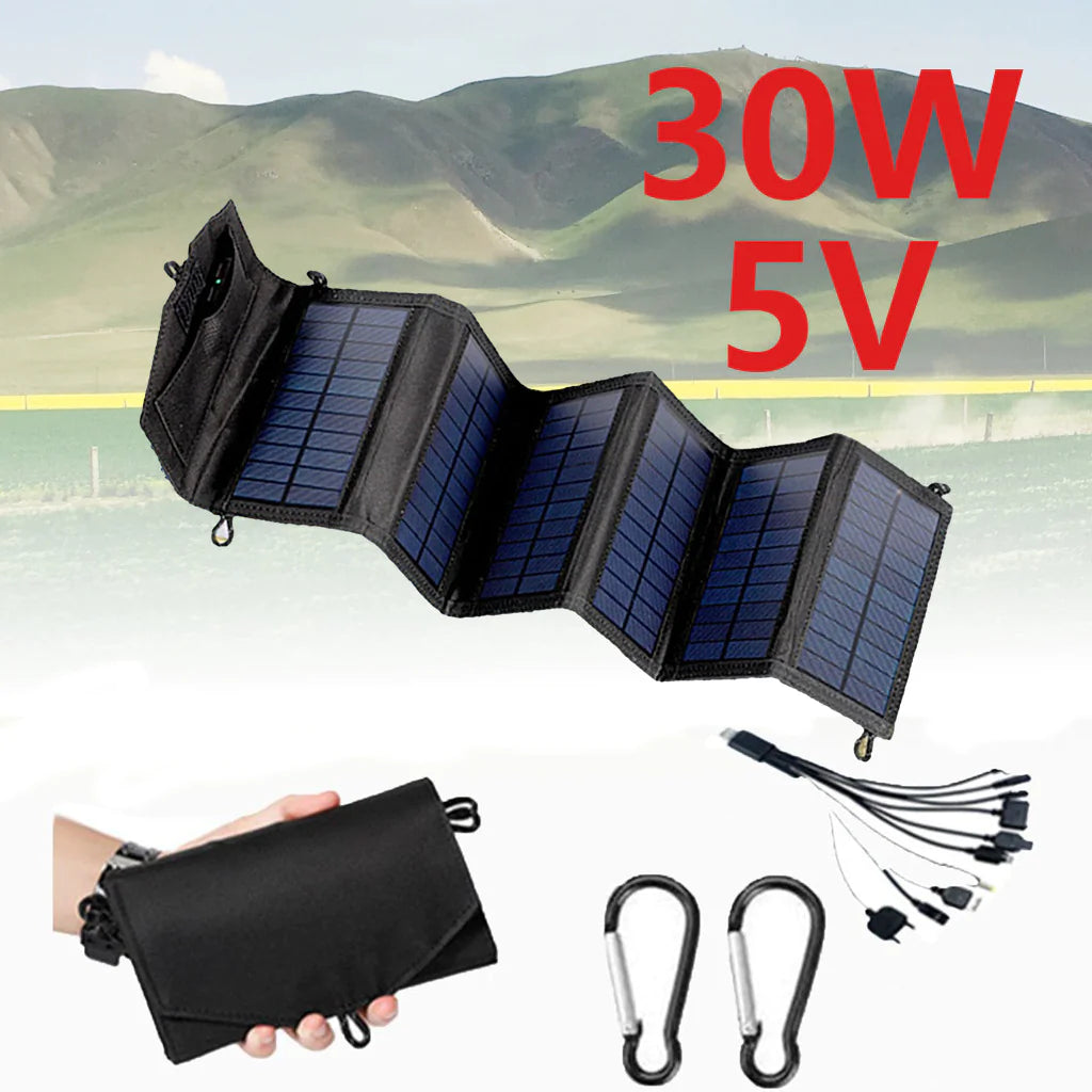 Portable 30W Foldable Solar Charging Board with Carrying case