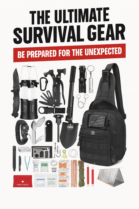 Survival Kit 265 Pcs Emergency Gear and Supplies First Aid Bug Out Go Bag EDC Molle System Backpack Hiking Camping Outdoor Accessories Hunting Gifts for Men.